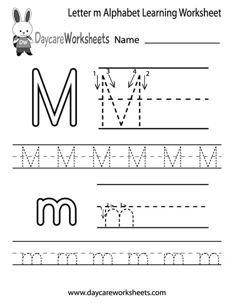 Learn The Letter M .